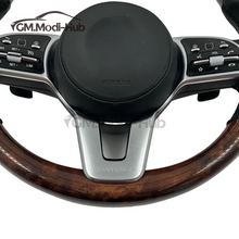 Load image into Gallery viewer, GM. Modi-Hub For Benz W176 W177 W205 W213 A-Class C-Class CLS GLB-Class Wood Grain Steering Wheel
