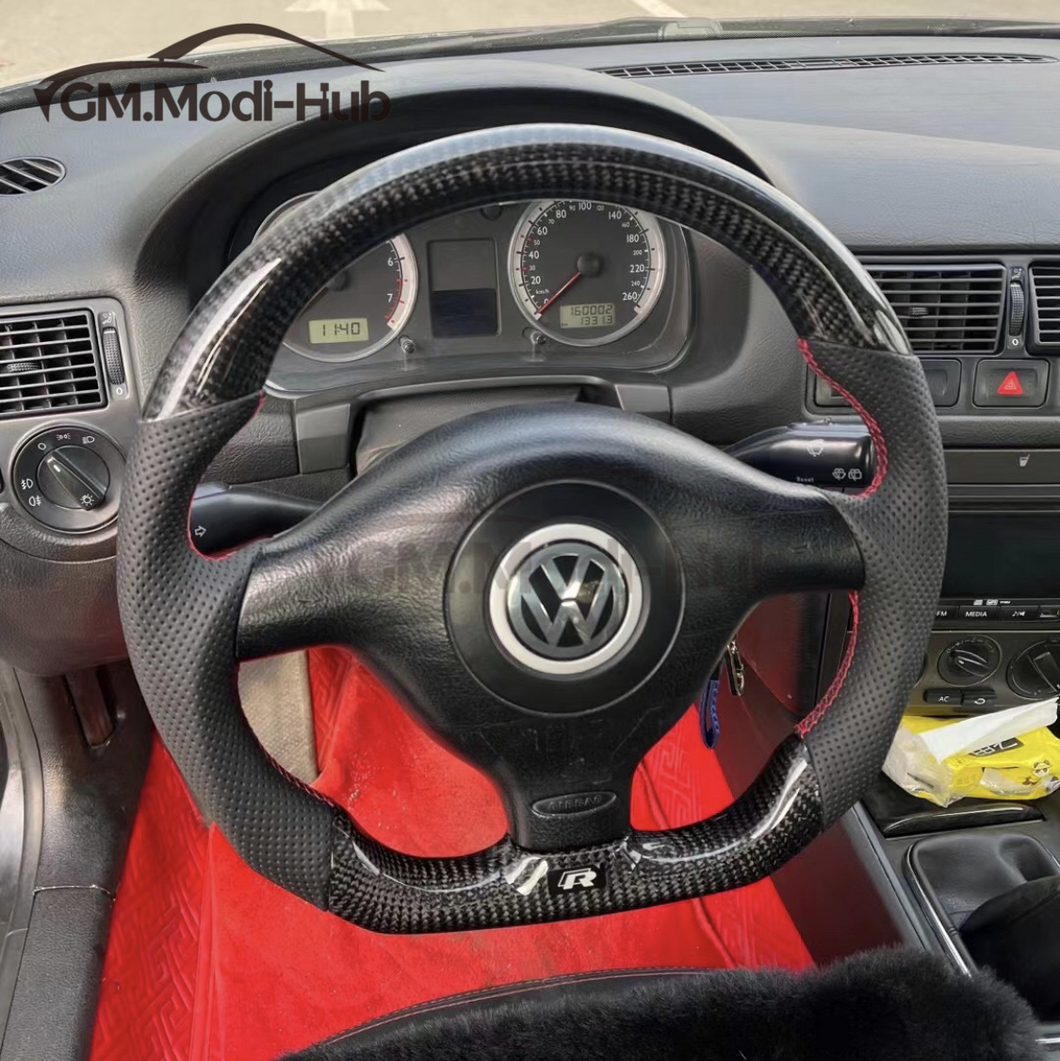 GM. Modi-Hub For VW 1999-2005 Golf Jetta MK4 GTI B5 Passat / 1999-2002 Cabrio Carbon Fiber Steering Wheel