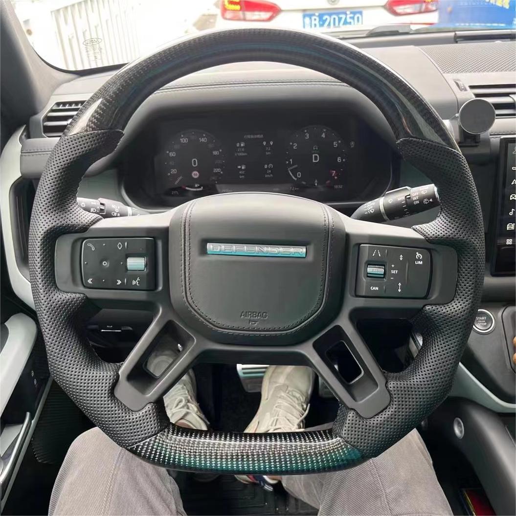 GM. Modi-Hub For Land Rover 2020-2023 Defender / 2021-2023 Discovery Sport Carbon Fiber Steering Wheel