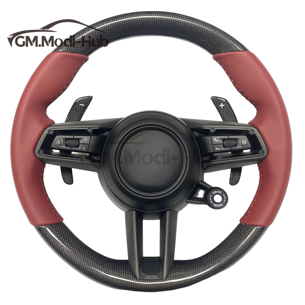 GM. Modi-Hub For Porsche 2020-2021 Taycan / 2020-2024 911 Carbon Fiber Steering Wheel