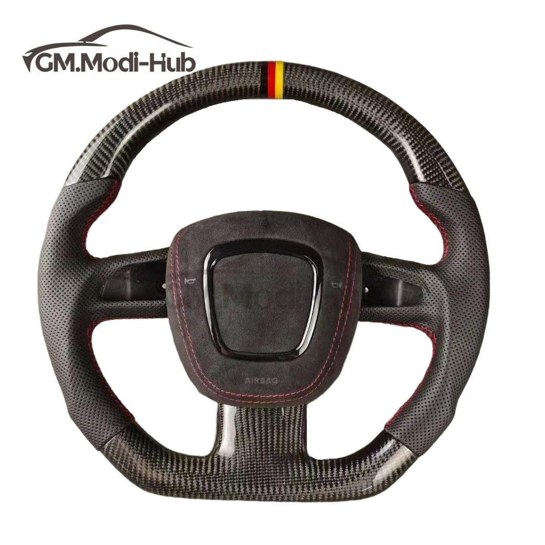 GM. Modi-Hub For Audi B7 B8 S4 S5 A3 A4 A5 A6 A8 Q5 Q7 RS5 Carbon Fiber Steering Wheel