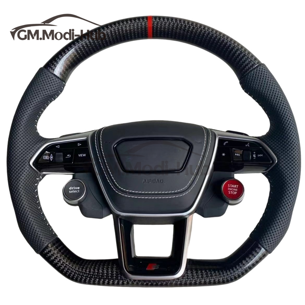 GM. Modi-Hub For Audi A6 A7 S3 S6 S7 RS3 RS6 E-tron RSQ8 Carbon Fiber Steering Wheel