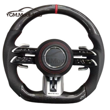 Load image into Gallery viewer, GM. Modi-Hub For Benz W177 W205 W204 W222 W212 W246 B-Class C-Class E-Class GLK GLC CLA GLA Carbon Fiber Steering Wheel
