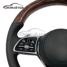 Load image into Gallery viewer, GM. Modi-Hub For Benz W176 W177 W205 W213 A-Class C-Class CLS GLB-Class Wood Grain Steering Wheel
