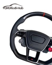 Load image into Gallery viewer, GM. Modi-Hub For Audi A6 A7 S3 S6 S7 RS3 RS6 E-tron RSQ8 Carbon Fiber Steering Wheel
