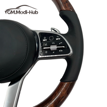 Load image into Gallery viewer, GM. Modi-Hub For Benz W176 W177 W205 W213 A-Class C-Class CLS GLB-Class Wood Grain Steering Wheel
