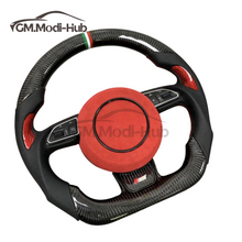 Load image into Gallery viewer, GM. Modi-Hub For Audi B8.5 A3 A4 A5 A6 A7 A8 S3 S4 S5 S6 S7 S8 Q5 RS3 RS5 RS6 SQ5 Carbon Fiber Steering Wheel
