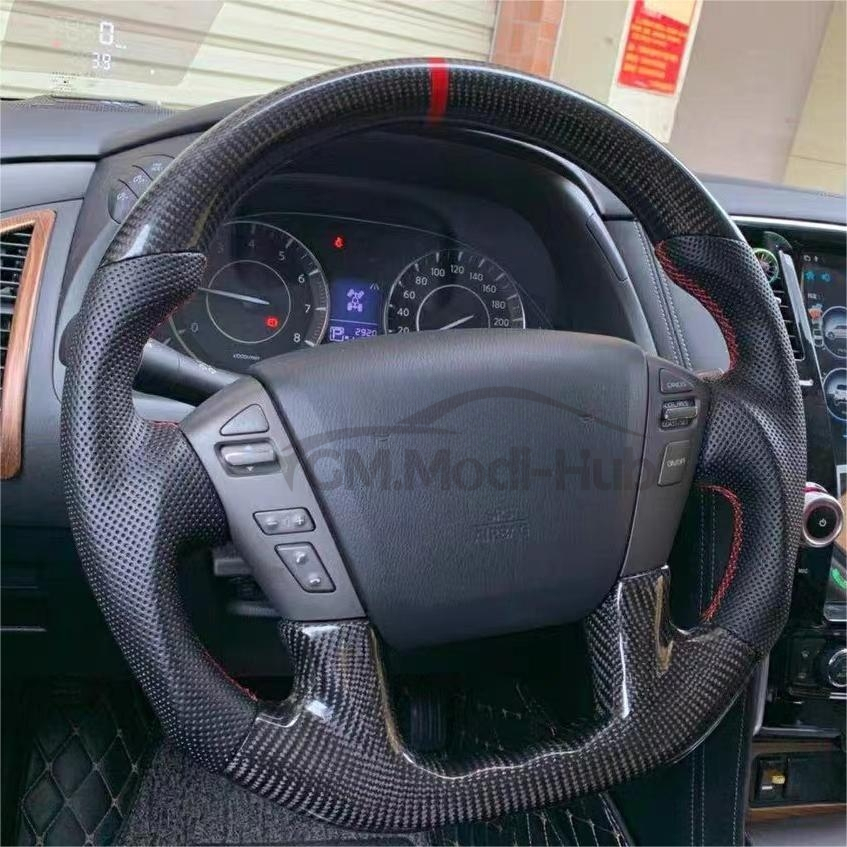GM. Modi-Hub For Infiniti 2014-2022 QX80 / 2011-2017 QX56 Carbon Fiber Steering Wheel