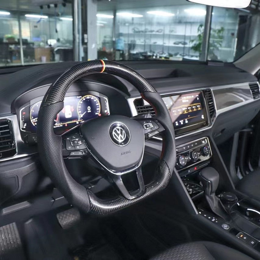 GM. Modi-Hub For VW 2015-2019 Jetta Golf 7 / 2016-2020 Passat / 2019-2020 Arteon / 2018-2021 Tiguan / 2018-2019 Atlas Carbon Fiber Steering Wheel