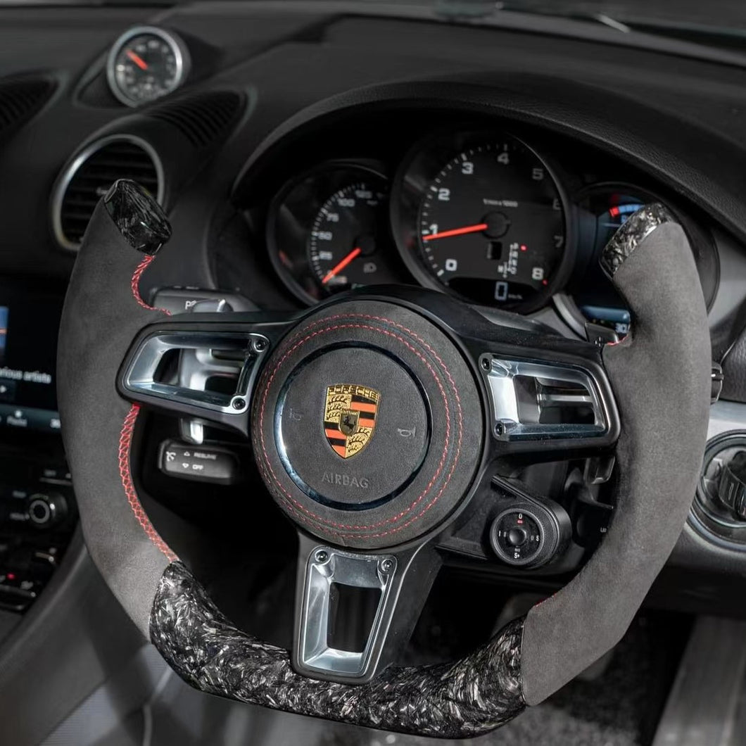 GM. Modi-Hub For Porsche 2013-2019 911 / 2014-2020 Macan / 2015-2024 Cayenne / 2016-2023 718 / 2017-2024 Panamera / 2016-2023 718 Boxster / 2012-2023 718 Cayman / 2015 918 Carbon Fiber Steering Wheel
