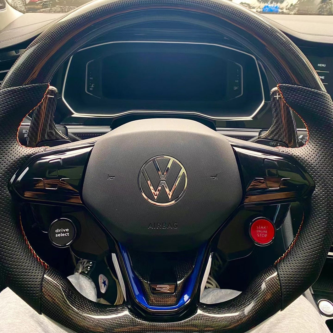 GM. Modi-Hub For VW 2020+ Golf 8 MK8 GTI Passat B8 Jetta Arteon Tiguan Atlas Taos Carbon Fiber Steering Wheel