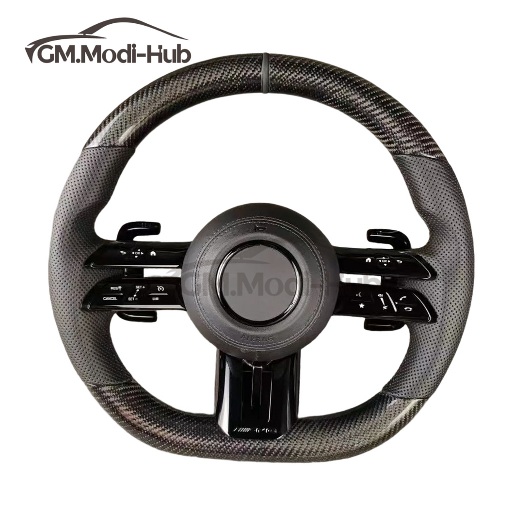 GM. Modi-Hub For Benz W177 W205 W204 W222 W212 W246 B-Class C-Class E-Class GLK GLC CLA GLA Carbon Fiber Steering Wheel