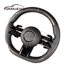 Load image into Gallery viewer, GM. Modi-Hub For Benz W177 W205 W204 W222 W212 W246 B-Class C-Class E-Class GLK GLC CLA GLA Carbon Fiber Steering Wheel
