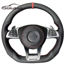 Load image into Gallery viewer, GM. Modi-Hub For Benz W176 W205 R213 W213 C63AMG C-Class E-Class CLA-Class GLS-Class Leather Steering Wheel
