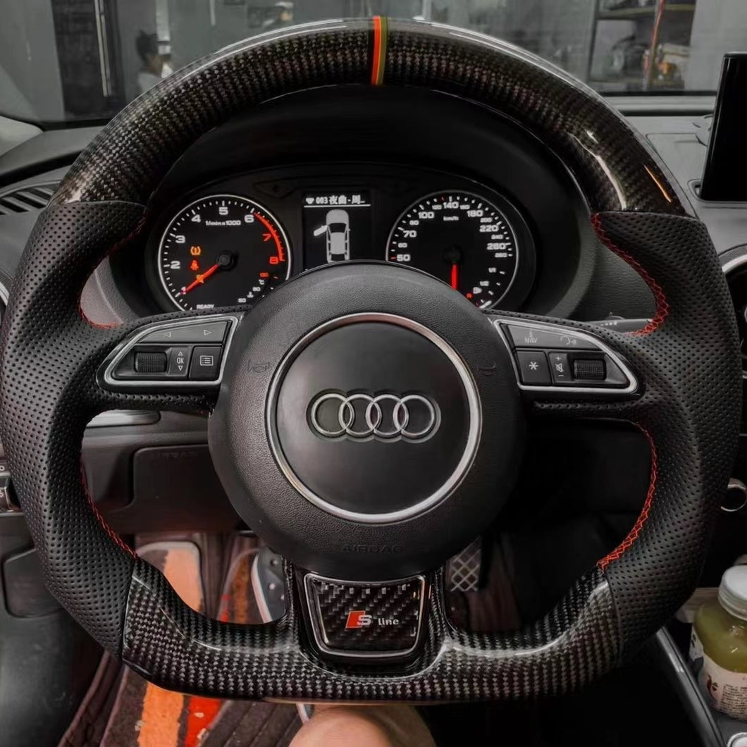 GM. Modi-Hub For Audi B8.5 A3 A4 A5 A6 A7 A8 S3 S4 S5 S6 S7 S8 Q5 RS3 RS5 RS6 SQ5 Carbon Fiber Steering Wheel