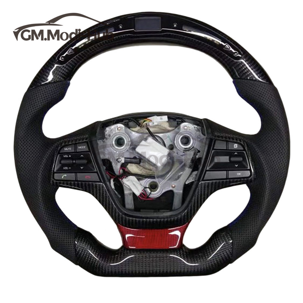 GM. Modi-Hub For Hyundai 2017-2018 Elantra / 2019-2020 Accent Carbon Fiber Steering Wheel