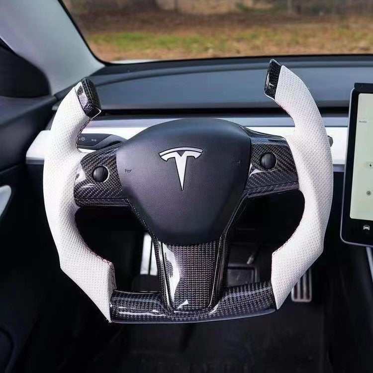 GM. Modi-Hub For Tesla Model 3 Y Carbon Fiber Steering Wheel