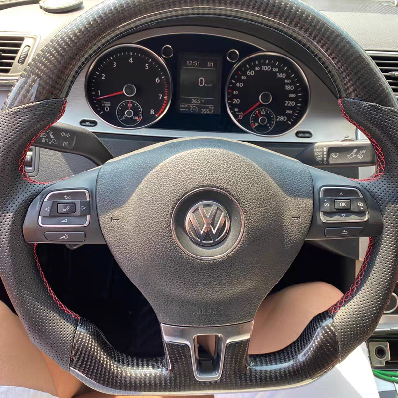 GM. Modi-Hub For VW 2010-2014 MK6 / 2006-2010 Jetta / 2010-2015 Passat / 2011-2018 Tiguan / 2009-2017 CC Carbon Fiber Steering Wheel