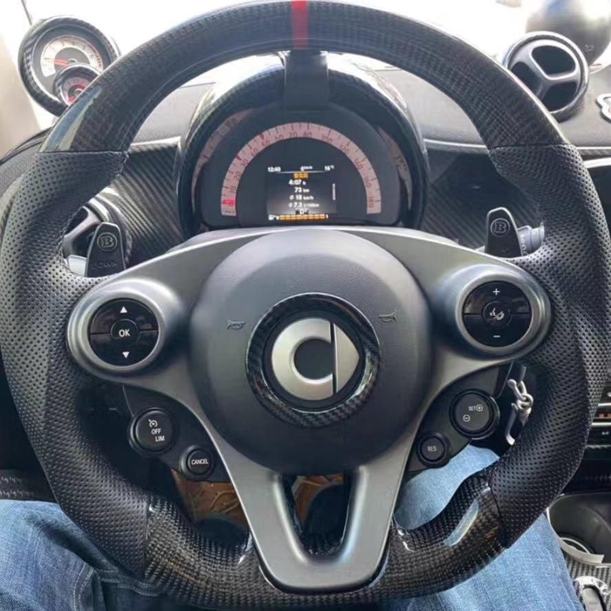 GM. Modi-Hub For Benz Smart 453 ForTwo ForFour Carbon Fiber Steering Wheel