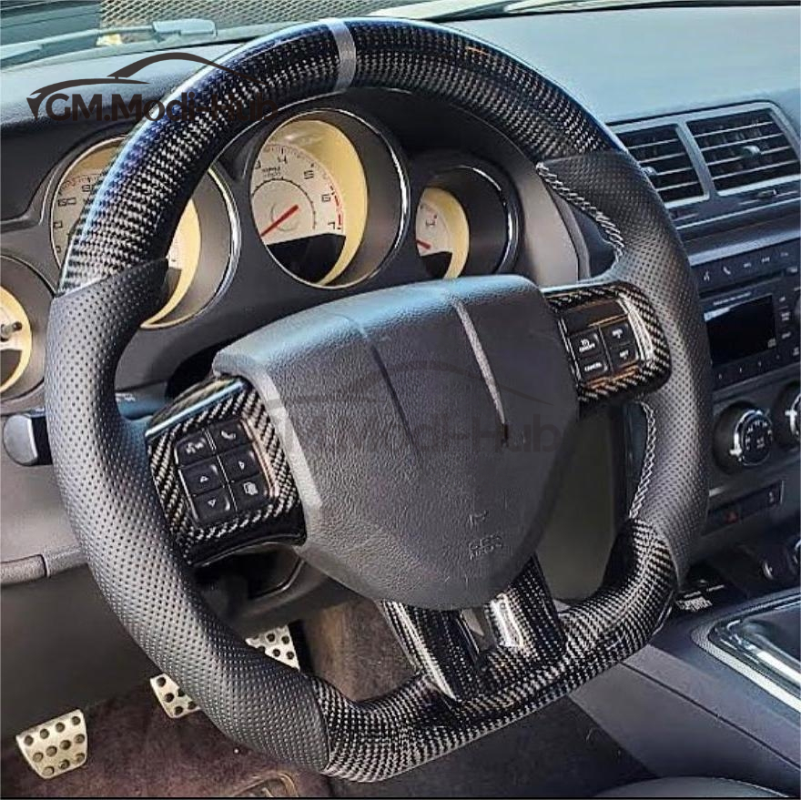 GM. Modi-Hub For Dodge 2013-2016 Dart / 2011-2014 Avenger Charger Challenger / 2011-2020 Journey Caravan / 2011-2013 Durango Carbon Fiber Steering Wheel